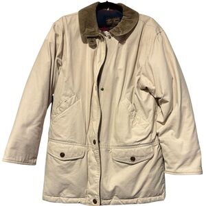 Vintage Eddie Bauer Goose Down Corduroy Collar Jacket Size M